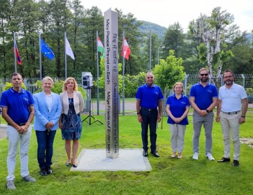 Peace Pole in Slovakia